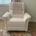 Oversized Power Recliner Chair Swivel Glider with Massage and Heat, Rocker Nursery Recliner for Adults with Adjustable Headrest, 26" Extra Wide Nursery Chair with Overstuffed Armrest,Beige