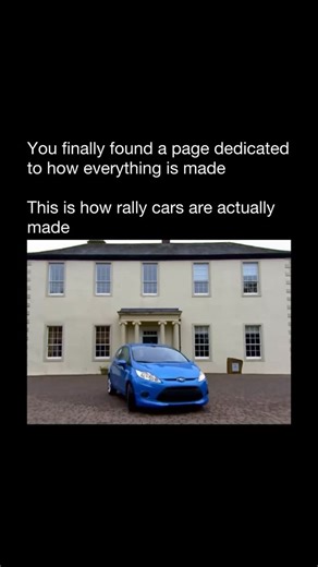 How Everything Is Made on Instagram: "Rally cars start life as regular production vehicles, but almost everything about them is rebuilt for extreme conditions. Once stripped down to the bare shell, the body is reinforced with a fully welded roll cage, turning the chassis into a rigid safety cell designed to protect the driver and co-driver during high-speed impacts. From there, the car is fitted with long-travel suspension, strengthened subframes, skid plates, and reinforced steering systems to