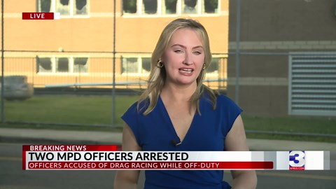 Officers relieved of duty after accused of drag racing