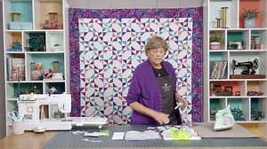 Nearly 100 years ago, the Year's Favorite quilt was published in Farm Journal. It was a dazzling block, with 16 little squares and half-square triangles laid out in a pinwheel pattern. A beautiful quilt, yes. But so much work for those Depression-era quilters! Today, Jenny is recreating that old-fashioned stunner—and she's doing it the easy way with precuts and half-square triangles made 16-at-a-time. The fabric is dreamy, the piecing a delight. This quilt is destined to be an instant favorite! 
