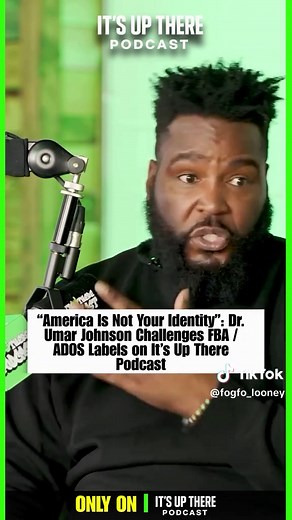 Dr. Umar Johnson Explains His Issues With FBA and ADOS to Big Loon 🤬 Dr. Umar Johnson pulled up on It’s Up There Podcast with Big Loon and went deep on one of the most sensitive topics in the culture right now – FBA, ADOS, Pan-Africanism and what it really means to be Black in America. Loon presses him on the lineage conversation: – Can you call yourself Foundational Black American or ADOS and still be Pan-African? – Is “I’m American, not African” just people trying to be specific, or is it a p