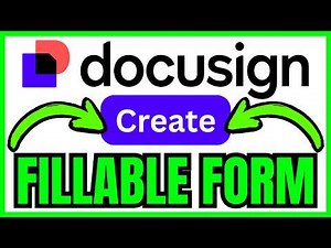 How To CREATE A Fillable Form In Docusign (QUICK & EASY) 2026
