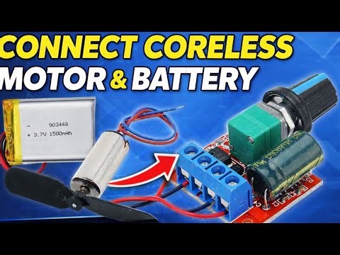 How to Connect a Drone Motor with Battery to a Speed Controller | Easy Wiring Tutorial