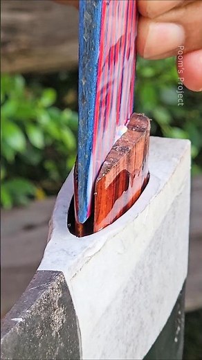 Axe handle installation #woodworking