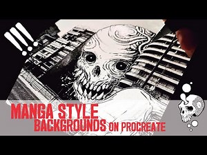 Create a MANGA STYLE BACKGROUND - My PROCREATE brushes!
