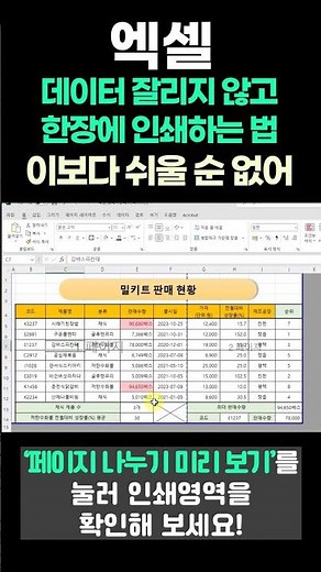 [Excel] How to print data on one page without cutting it off. It couldn't be easier!
