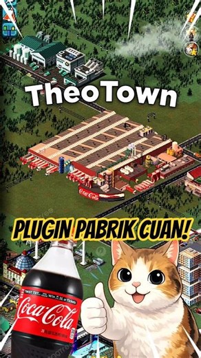 PLUGIN PABRIK CUAN DI THEOTOWN! Coca-Cola #shorts