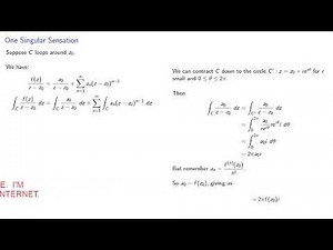 The Cauchy Integral Formula: Handwaving Version