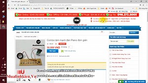 Chế mạch đàn PIANO đơn giản | Linh kiện điện tử TUHU....