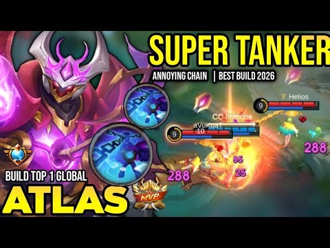 ATLAS BEST BUILD 2026 | BUILD TOP 1 GLOBAL ATLAS GAMEPLAY | MOBILE LEGENDS✓