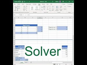 EXCEL SOLVER(‪@simplifiedacademictutorialsug‬ )