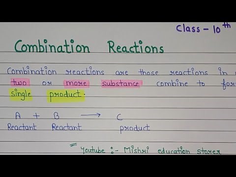 Combination reaction class 10 | what is combination reaction | chemical reactions and equations