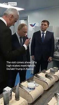 Putin visits fish factory ahead of Trump meeting