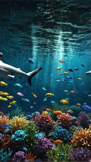 Stunning Underwater World 🌊 | Colorful Fish & Ocean Life Relaxing Video | 4K Aquarium Short