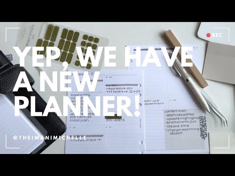 weekly plan with me | new planner folio