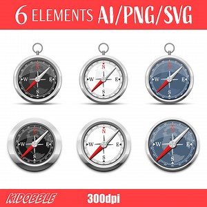 Compass Clipart Vector Navigation Design Digital Graphics Direction Elements Travel Clipart Art Adventure Vector Illustration Set - Etsy Australia