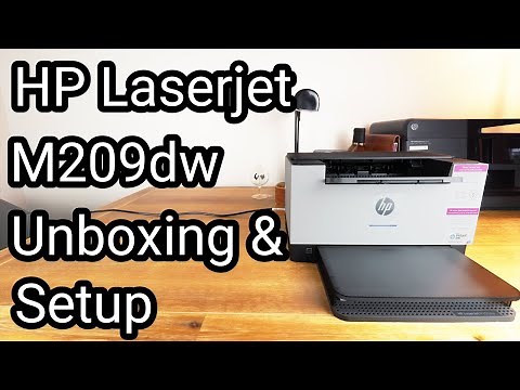 HP LaserJet M209dw Unboxing & Setup