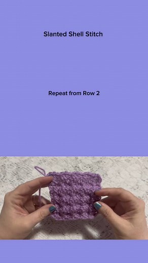 Crochet Slanted Shell Stitch | Crafting With Missy | Facebook
