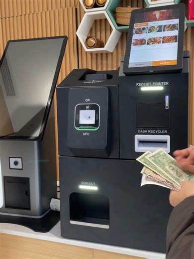 Automated Self-Service Ordering Terminal for Cash Payments