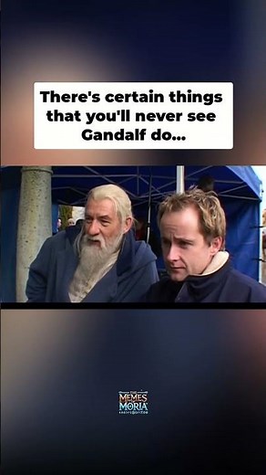 There's certain things that you'll never see Gandalf do... 🤣🔥 #LOTR