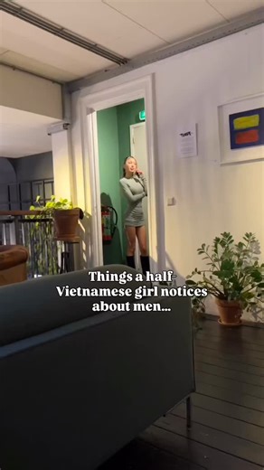 1. How you react when the café lighting hits this green dress. Do your eyes soften for a second? Do you pretend you didn’t notice the way it fits? Or… do you admire quitly, respectfully, like a gentleman who’s screaming on the inside? Trust me… I catch that reaction instantly - and it tells me everything I need to know 😌 2. Your face when I “hang up” the phone and walk in. Do you straighten up a little? Try to play it cool? Or forget how breathing works for 0.5 seconds? My Vietnamese side notic