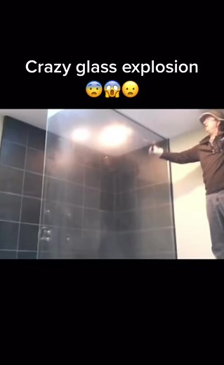 Crazy glass explosion! #satisfying #satisfyingvideo #asmr #glass #construction #meme #funny #fyp #bluelobster #realbluelobster #lobster #bluelobta #ifunny