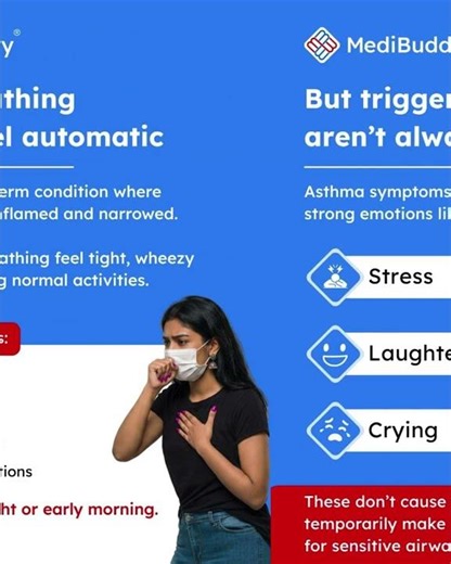 Breathing Shouldn’t Be This Hard… Know the Signs of Asthma #WorldAsthmaDay #MediBuddy