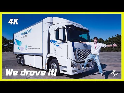 We drove the World’s 1st mass production Hydrogen Fuel Cell Truck – new Hyundai Truck!