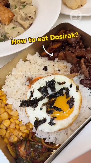 Korean Food 101: How to eat Dosirak? 🇰🇷 #tutorial #tips #hack #lunch #rice | When In Manila