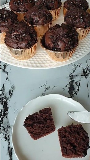 Double chocolate muffins