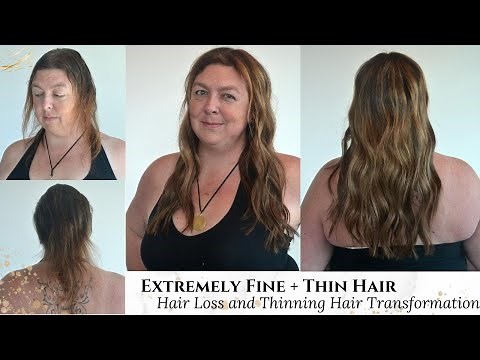 ULTRA Fine + Thin Hair Extensions TRANSFORMATION!