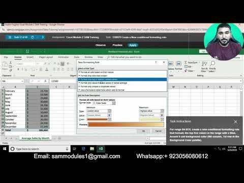 Excel Module 2 SAM Training | Excel Module 2 SAM Training