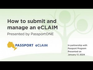 How to Submit and Manage an eCLAIM