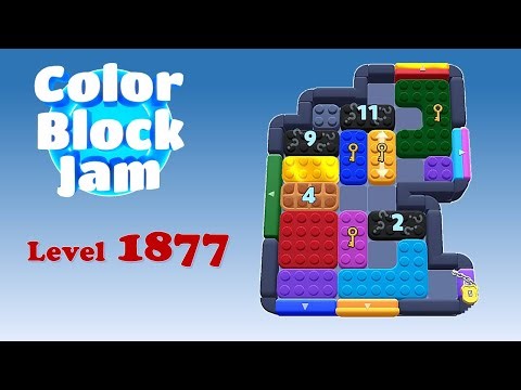 Color Block Jam Level 1877 Solution (No Boosters)