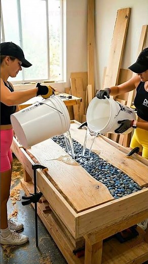 How to Build a Stunning Stone & Epoxy River Table | DIY Woodworking