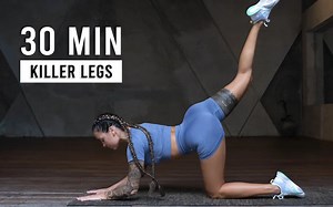 【Nobadaddiction】30分钟高强度腿部力量训练｜下肢HIIT有氧心肺居家训练