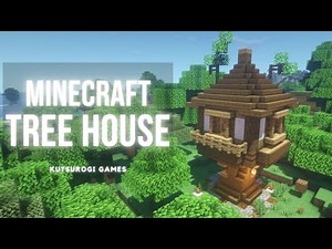 【マイクラ】ツリーハウスの作り方！サバイバルでもかんたんおしゃれ建築！
