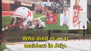 71K views · 1.5K reactions | A tribute has been set up for Sam Foltz outside of Memorial Stadium. | 10/11 News | Facebook
