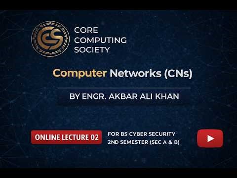 Computer Networks By Engr. Akbar Ali Khan | Online Class#02 | BS Cyber Security 2nd Semester