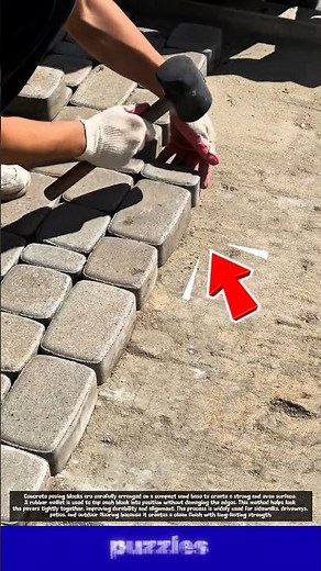 Perfect Block Paving Technique That Looks Super Satisfying! #construction