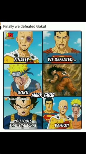 You fools it’s yamcha 😂 #goku #memes #animememes #funny