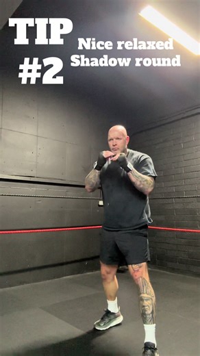 TIP 2 - nice steady warm up shadow boxing staying light and relaxed #fyp #boxing #realx #shadowboxing #sport