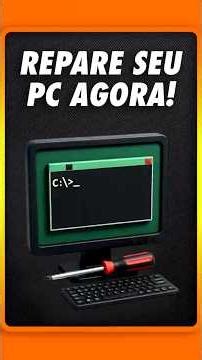 SEU WINDOWS ESTÁ COM ERRO? USE ESSES COMANDOS NESSA ORDEM PARA REPARAR!