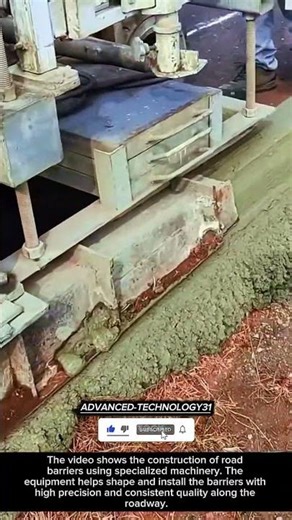 Road Barrier Construction Using Machines – Fast and Precise !! #shorts #innovation #tool