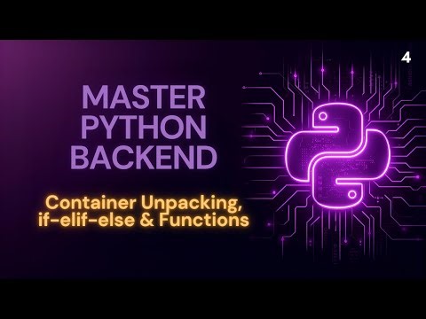 4 - Container Unpacking, Flow Control & Functions | Kernels with #pyhon
