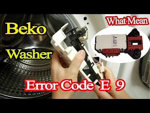 how to fix beko washer error code e9?