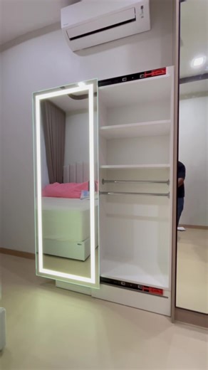 Custom LED Slider Cabinet for Limited Spaces