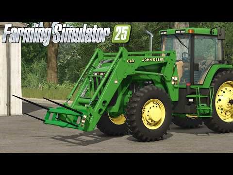 Farming Simulator 25 Frontier AB14G Front Loader Bale Spear Mod Release