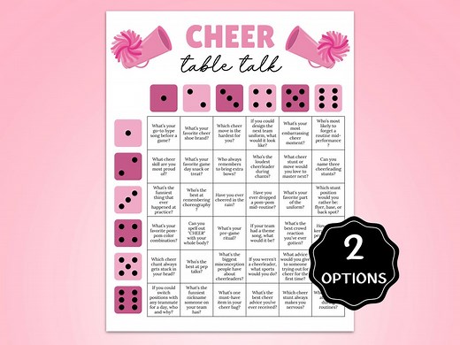 Cheer Team Bonding Game, Cheer Squad Dice Breaker Game, Cheer Team Icebreaker Activity for Teen Tween Girls, Cheerleader Party Game Ideas - Etsy