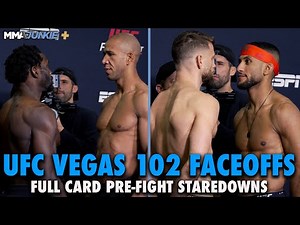 UFC Fight Night 251 Full Card Final Faceoffs | UFC Vegas 102